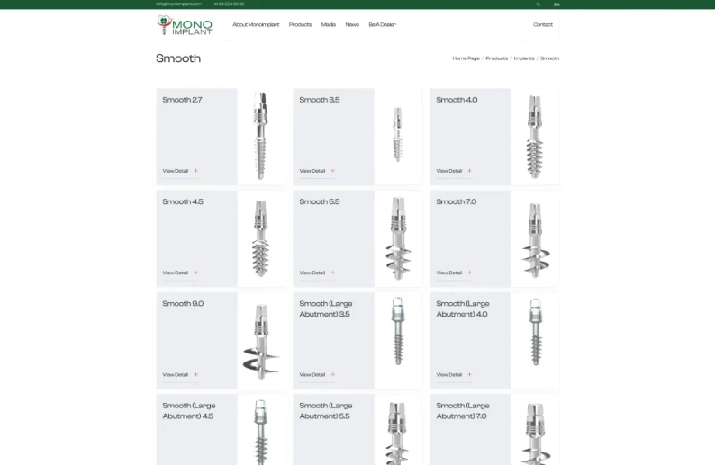 Mono Implant proje detay görseli