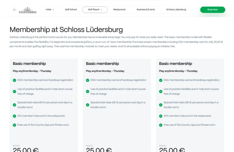 Schloss Lüdersburg proje detay görseli