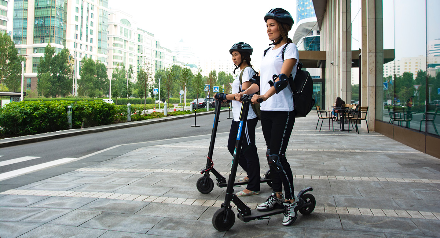 An image showing a scooter application interface