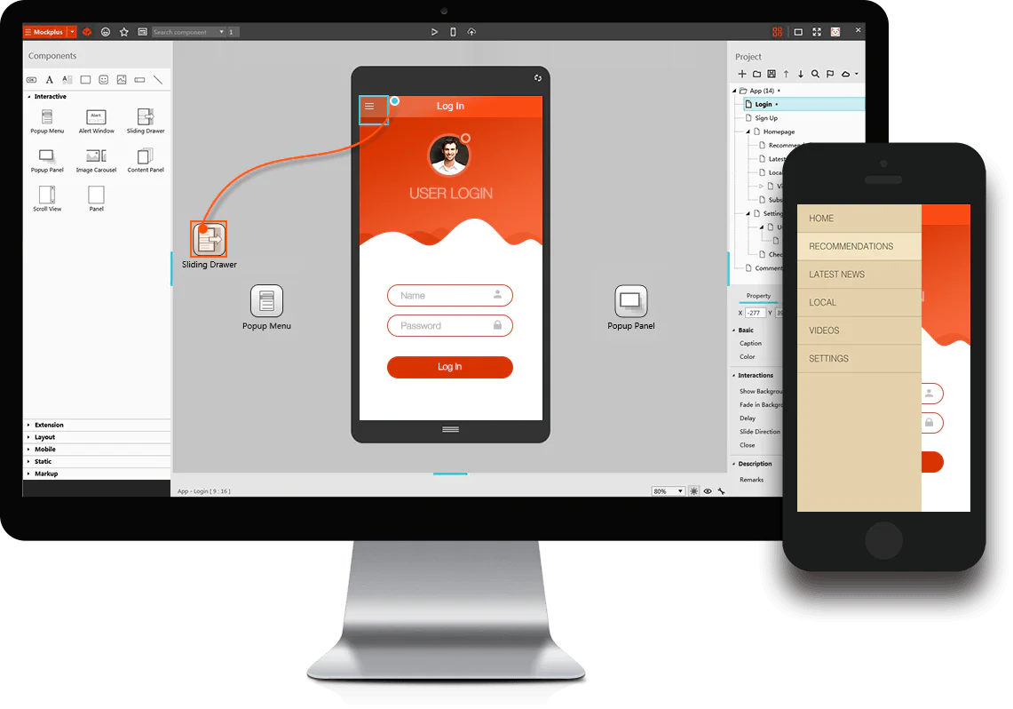 MockPlus-Wireframe-Tool-Interface