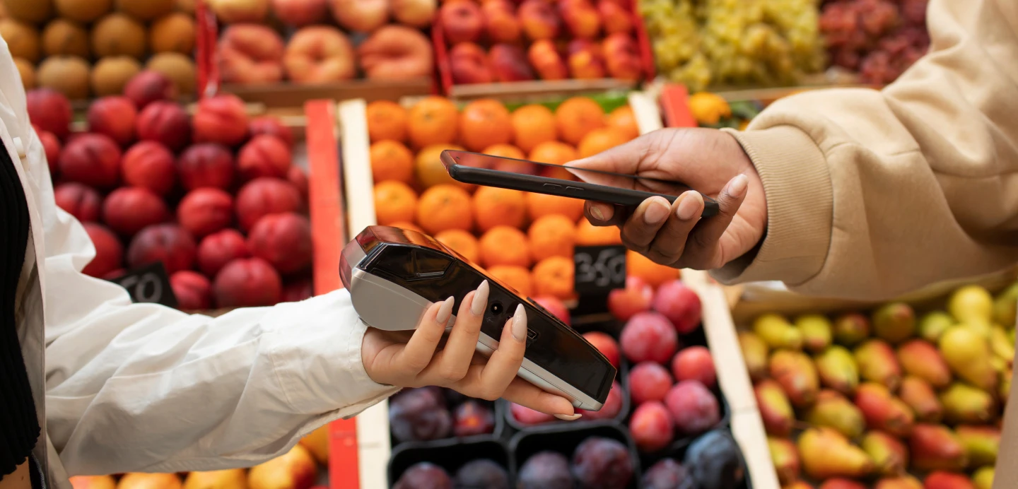 A-woman-shopping-using-a-grocery-ordering-app