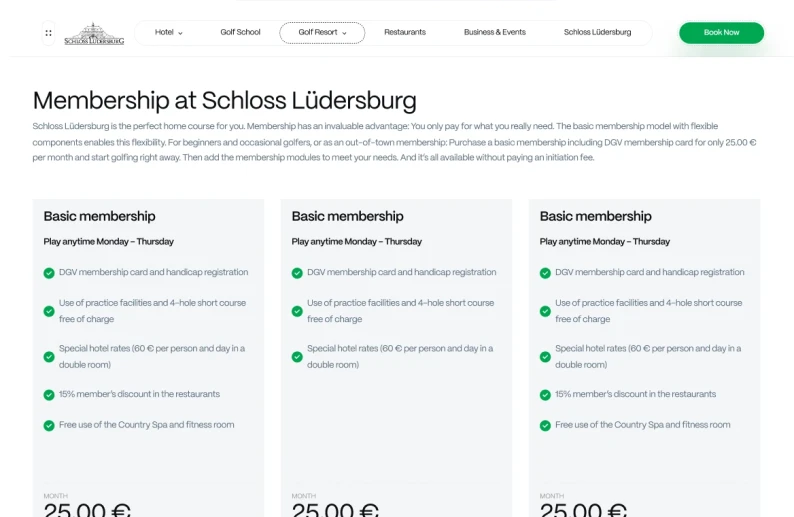Schloss Lüdersburg proje detay görseli