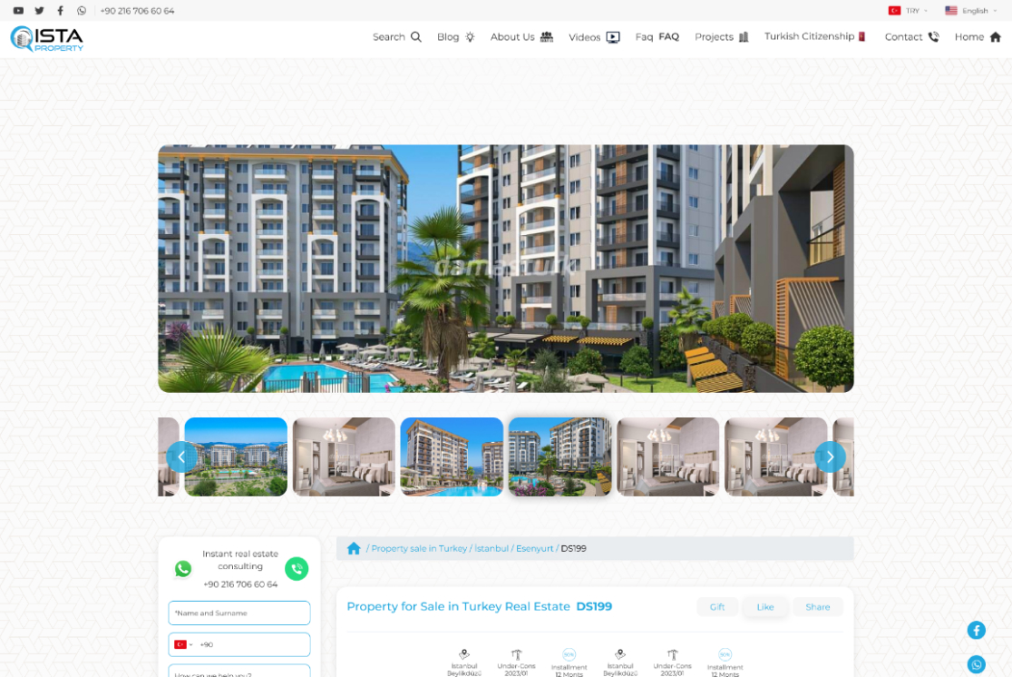 IstaProperty proje detay görseli