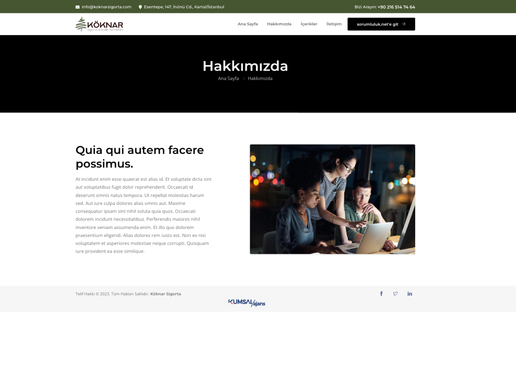 Köknar Sigorta proje detay görseli