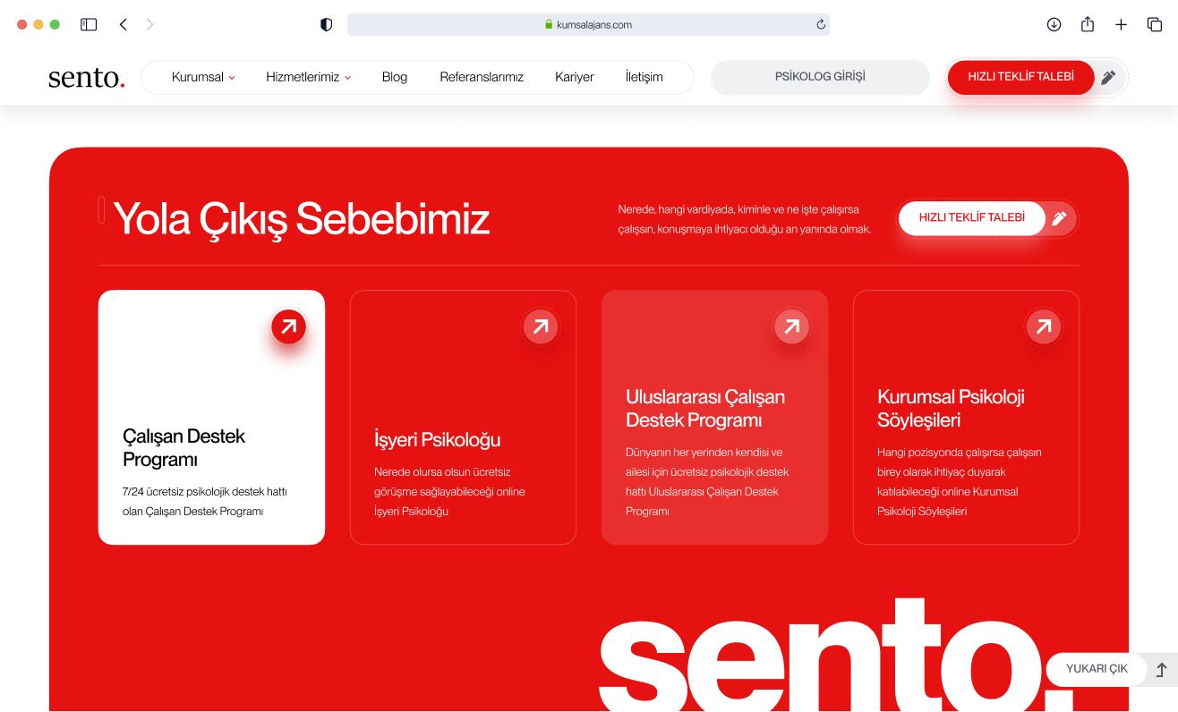Sento proje detay görseli